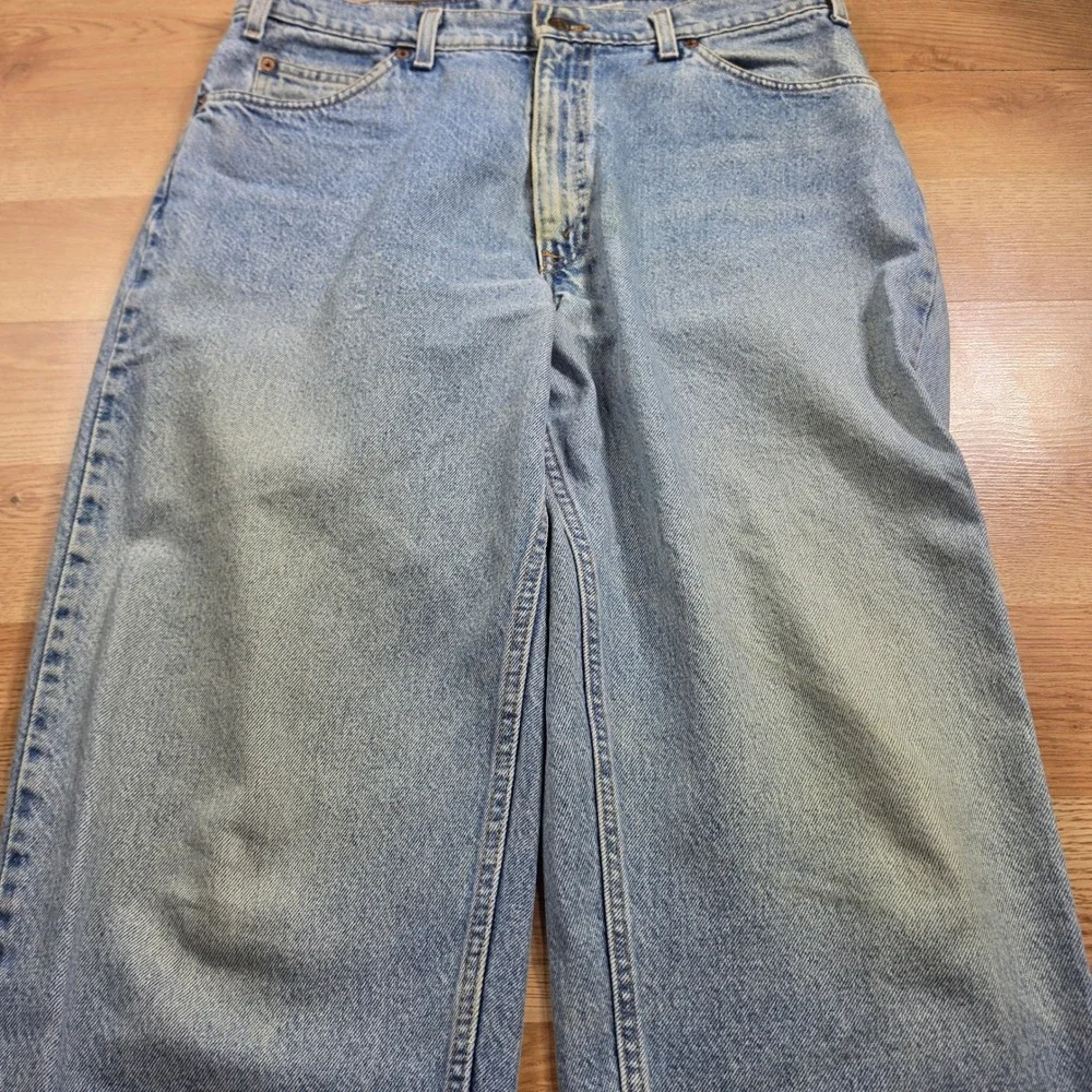 Levi's 560 Jeans Mens 34x34 Light Wash Orange Tab Loose Fit Tapered Leg Vintage